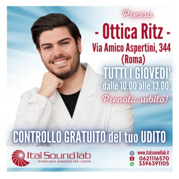 CONTROLLO GRATUITO DEL TUO UDITO